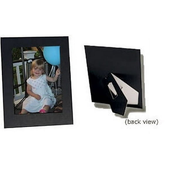 Sturdy Black Cardboard Easel Frames For 3-1/2x5 (25 Pack)