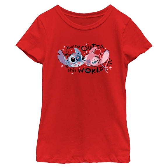 Girls Lilo & Stitch You're Outta This World Couple T Shirt