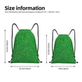 thumbnail image 2 of Xecao Green Sparkling Shiny Pattern Sports Drawstring Backpack - String Swim Gym Bag with Wet Proof Pocket for Women&Men-Small, 2 of 6