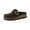 Chocolate, variant on Women's Hobby Genuine Leather Cork Footbed Clog with Comfort, Arch Support, Buckle Strap, Slip-On Mules