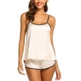 thumbnail image 6 of Summer Pajamas Set for Women Split Back Daily Sleepwear Tank-Tops Suit with Shorts Underwears Sleeveless Nightwear, 6 of 19