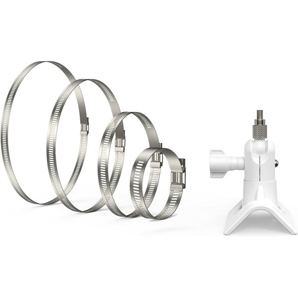 ERDS-Pole Mount for Outdoor Security Cameras, Universally Compatible with Ring, Blink, Eufy, Google Nest, Wyze, Arlo, Simplisafe and Other Cameras - White