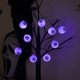 thumbnail image 4 of Juego de 2 collares con iluminación de globo ocular, collar de globo ocular de Halloween morado, collar de globo ocular de Halloween con luz intermitente de 3 modos, cadena de luces de globo ocular, 4 of 5