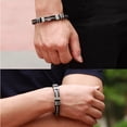 thumbnail image 5 of New fashion Joker personality silicone hipster titanium bracelet, 5 of 5