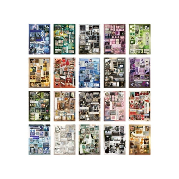 Japanese Styles Sticker Retro Sticker Die-Cut Sticker Book Stationery Sticker