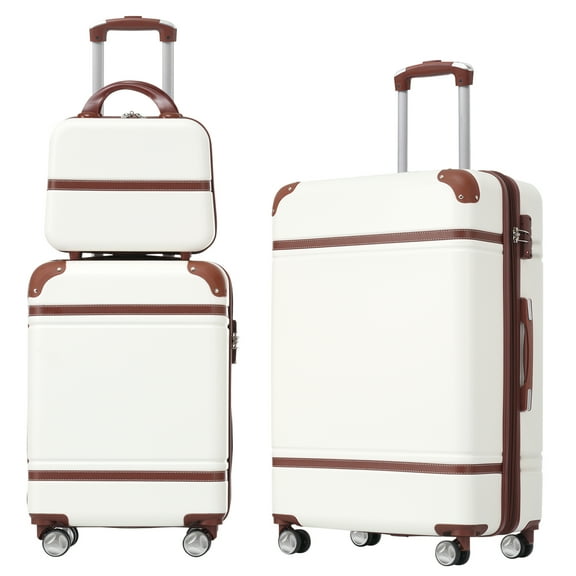 Oufan Luggage Sets of 3, Lightweight Travel Luggage with Expandable, Spinner Wheels & TSA Lock, Carry-On & Large Checked Luggage, 20"/24"/28"