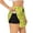 Black, variant on Bright Lemons Print Women's Sports Shorts with Drawstring Elastic Waistband for Running, Yoga, Fitness-Large