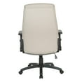 thumbnail image 6 of Executive High Back Taupe Gray Bonded Leather Office Chair, 6 of 9