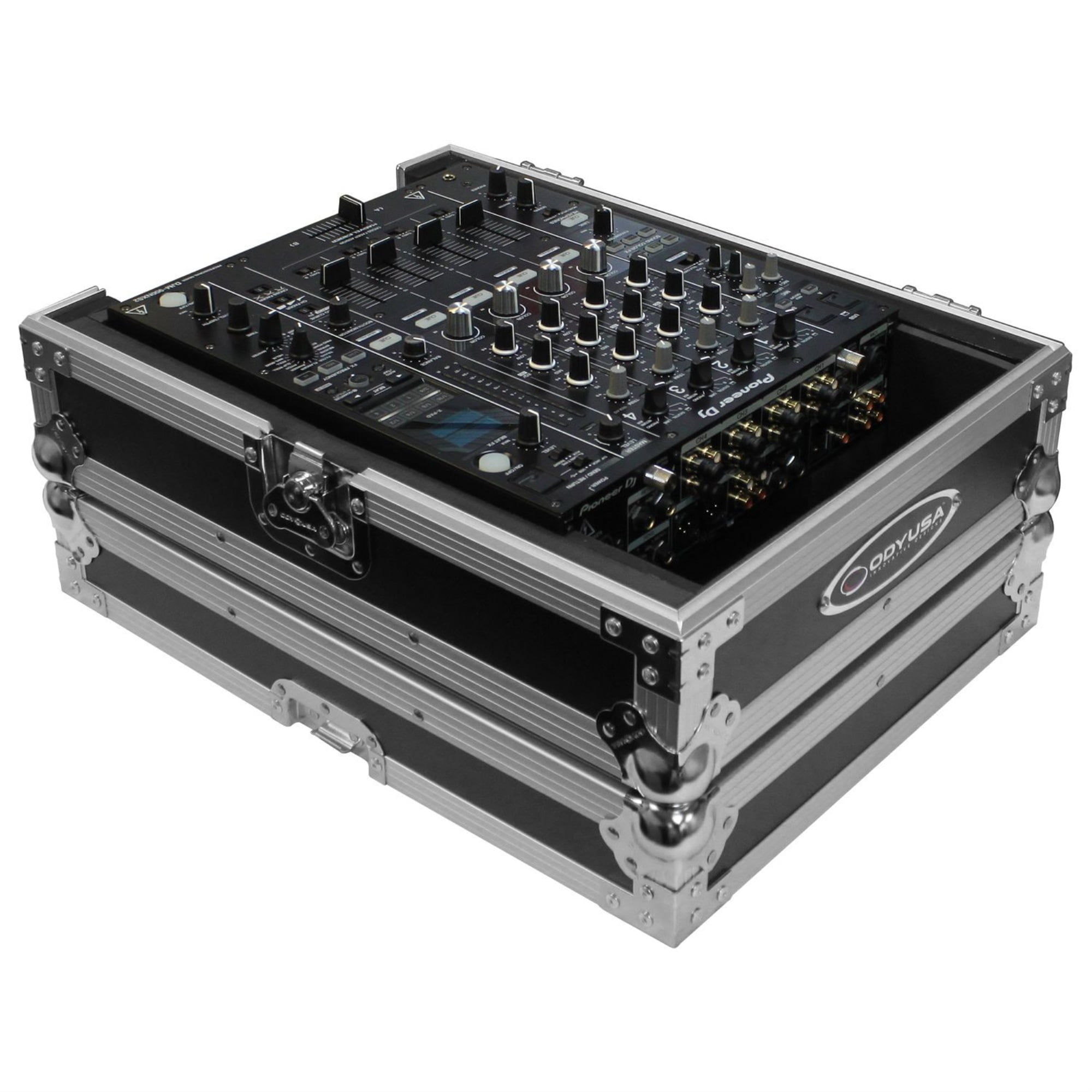 Odyssey FZ12MIXXD Universal 12″ Format DJ Mixer Flight Case with Extra Deep Rear Cable Compartment