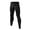 Black, variant on Men's Compression Pants, Athletic Leggings Baselayer Workout Tights for Running Yoga Gym Basketball Size 2XL Red