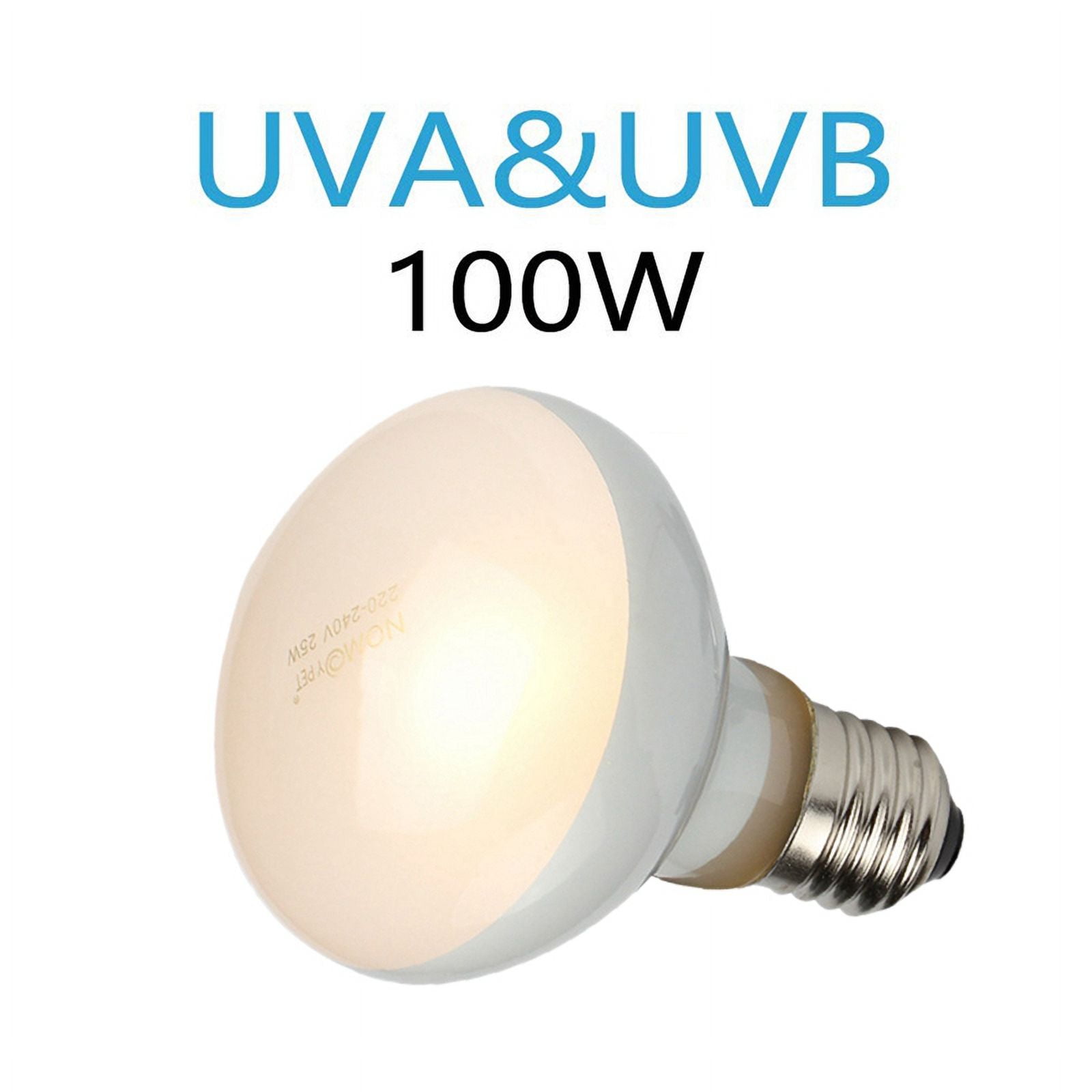 10 Pack Reptile Uvb Uva Heat Lamp Bulb for Reptiles Truly Sun-Like Bright Heat for Reptiles, Amphibian (100 W)