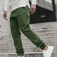 thumbnail image 5 of jsaierl Men's Solid Color Sports Pants Fashion Slim Pockets Workout Athletic Trousers Casual Running Joggers Sweatpants, 5 of 6