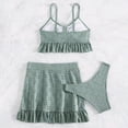 thumbnail image 4 of Huesdet Womens Bikini Sets Triangle Sexy Swimsuit Color Block String Two Piece Bathing Suit(AG,XL), 4 of 9