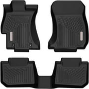 Ledkingdomus TPE Rubber Front & Rear for 2015-2019 Subaru WRX/WRX STI F&R Floor Mats Set, All-Weather Protection