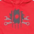 thumbnail image 3 of Instant Message - Tool Skull And Crossbones - Men's Pullover Hooded Fleece Sweatshirt, 3 of 6