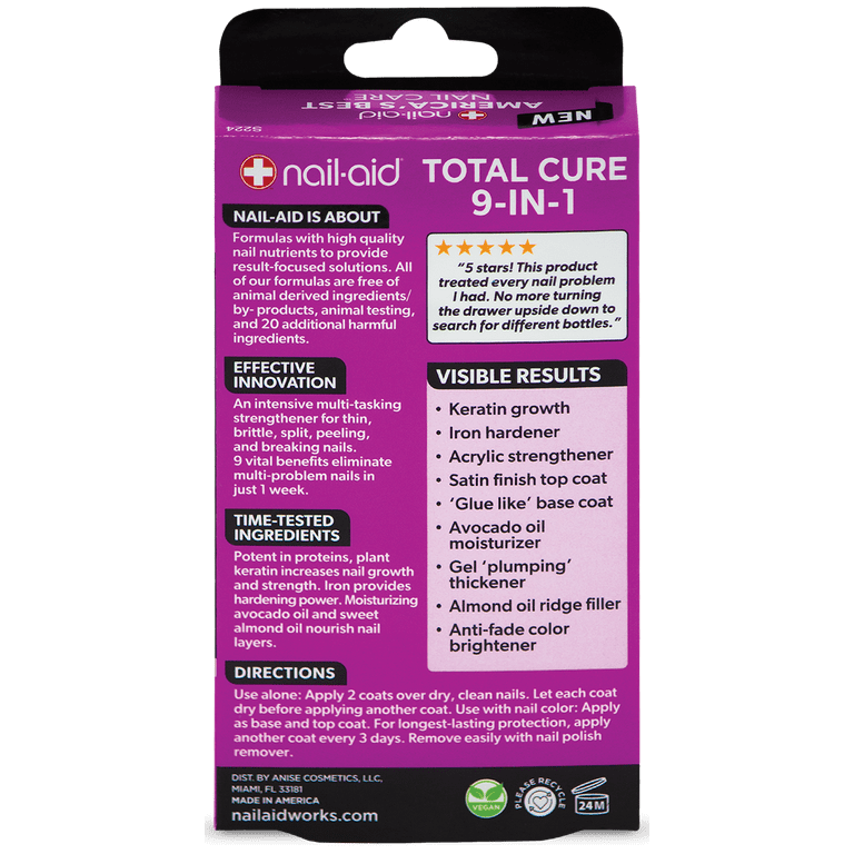 Nail-Aid - Total Cure - 9 Benefits in 1 - Walmart.com