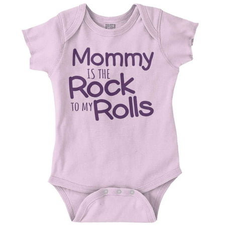

Brisco Brands Mommy Rock To My Rolls Chubby Baby Unisex Baby Bodysuits
