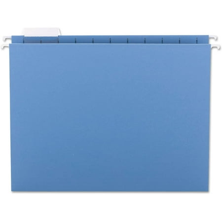 64060 Hanging File Folders 1/5 Tab 11 Point Stock Letter Blue 25/Box