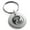 Silver, variant on Stainless Steel Tree of Life Yin Yang Engraved Small Medallion Circle Charm Keychain Keyring