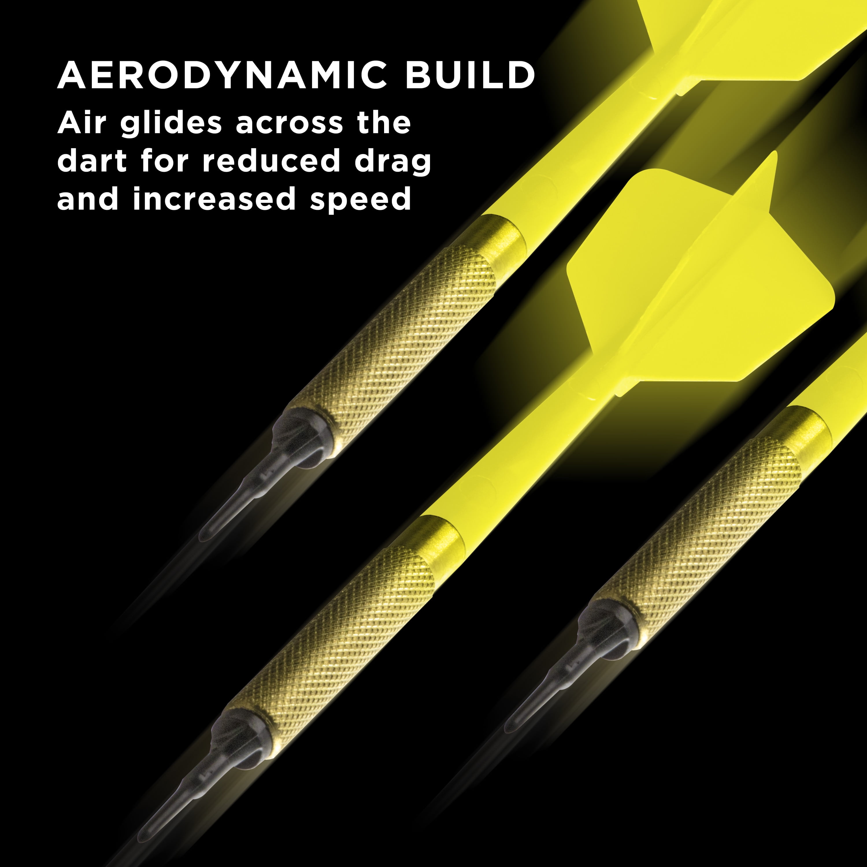 Viper Commercial Bar Darts, 45 Soft Tip Darts, Yellow