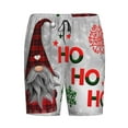 thumbnail image 4 of Naloa Cute Santa Men's Short Pajama Pants, Lounge Comfort Shorts with Elasticized Waistband and Side Pockets - Small, 4 of 9