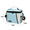thumbnail image 3 of Blasgw Small Lunch Box For Men Women Super Thermal Insulated Lunch Cooler Bag Reusable Lunch Pail With Adjustable Shoulder Strap For Work School Picnic Blue, 3 of 9