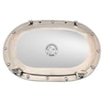 thumbnail image 4 of Hind Handicrafts Solid Aluminium Oval Porthole Mirror for Home Decor - Pirate's Maritime Nautical Themed Decor (Nickel Chrome, 14 INCHES), 4 of 4