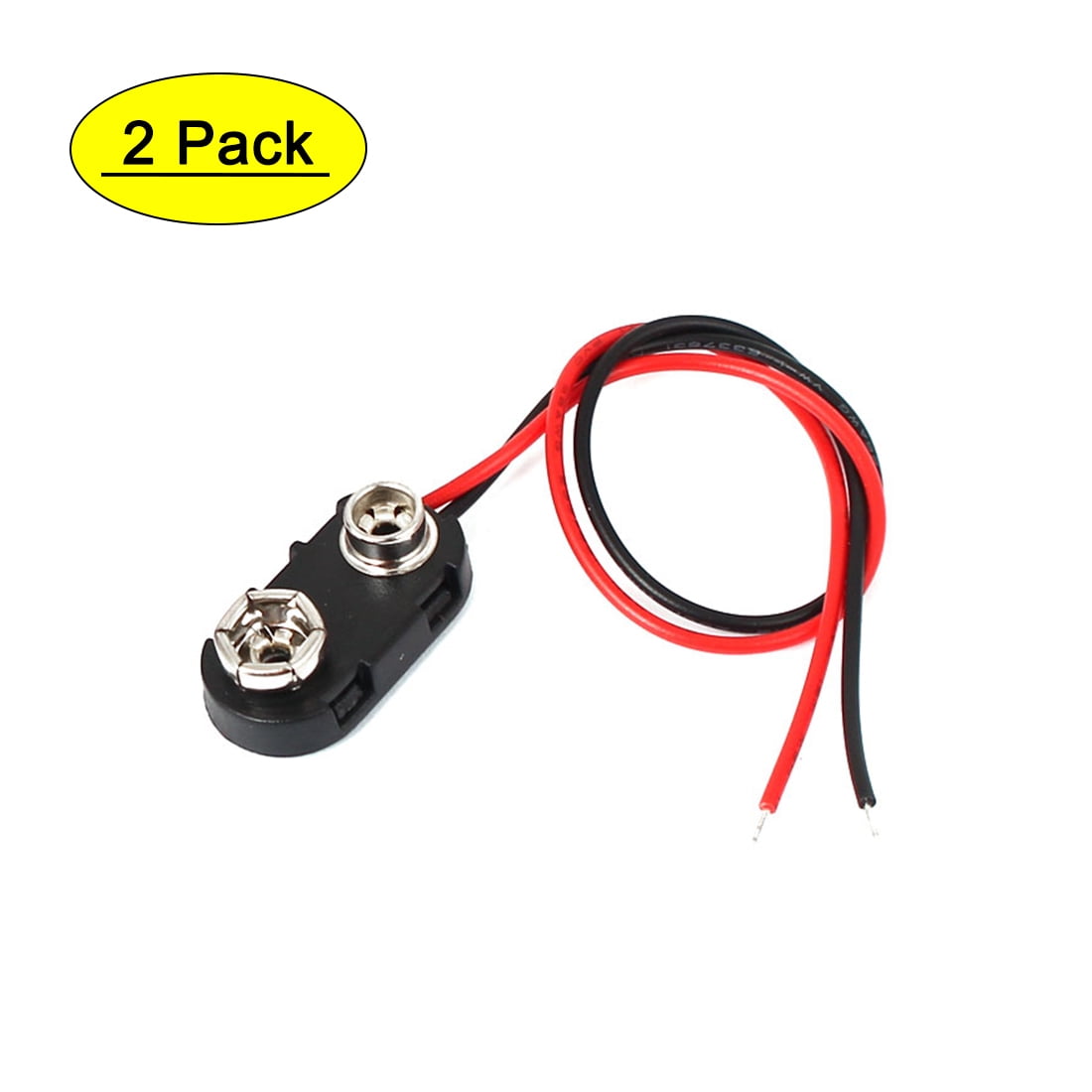 10x 9V 15cm T Type Battery Connector Clip Plug Wire Cord Leads Supplies Part Kit 