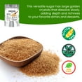 thumbnail image 3 of Bulk Demerara Sugar 4 lbs. Pure Unrefined Brown Crystals for Baking and Cooking. Value Size Bag., 3 of 7