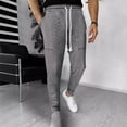 thumbnail image 5 of YDLCAFD Mens Pants Casual Relaxed Fit Stretch 2024 Autumn And Winter Men'S Casual And Comfortable Solid Color Jacquard Drawstring Straight Leg Leg Leg Pants, 5 of 5