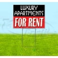 thumbnail image 1 of Luxury Apartments For Rent (18" x 24") Yard Sign, Includes Metal Step Stake, 1 of 6