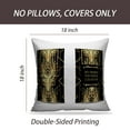 thumbnail image 2 of LALILO Throw Pillow Covers Art Business Card Vintage And Girl Cushion Cover 18" x 18", 2 Pack, 2 of 6