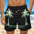 thumbnail image 2 of Pantalones Cortos Casuales Impresos Básicos de Cuerda Pantalones Cortos de Playa, Pantalones Cortos de Trabajo de los Hombres, 2 of 8