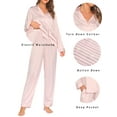 thumbnail image 5 of Avidlove Silk Satin Pajamas Women's Long Sleeve Sleepwear Soft Button Down Pj Set 2 Piece Loungewear S-XXL, 5 of 5