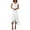 White, variant on Women's V Neck Dress Wedding Guests High And Low Flower Lace Party Formal Bridesmaid Dress