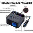 thumbnail image 2 of For car inverter dc12v24v to dc110v220v 120wpeak led display sockets power inverter adapters automob, 2 of 5