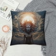 thumbnail image 2 of GOSMITH  Pillow Case Antique Crescent Moon Stars Over Blue Black Sky Boho Home Decor Cushion Covers for Couch Bedroom Sofa Living Room Bed Chair Standard, 2 of 5
