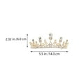 thumbnail image 2 of TABLETREANDS Tiara De Novia Con Cristal Y Aleación Para Vestido De Y Duradera, 2 of 6