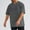 Dark Gray, variant on Zylanna Men's T-Shirts Tee, Summer Solid Color V-Neck Short Sleeve Stretchy Tops for Sport White