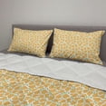 thumbnail image 2 of Fruits Comforter & Sham Bedding Set, Repeating Layout of Pears Freshly Picked Juicy and Healthy, 3 pcs Duvet Set Microfiber Filling Quilt, 5 Sizes, Pale Orange Lime Green, by Ambesonne, 2 of 4