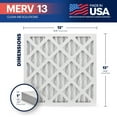 thumbnail image 6 of BNX TruFilter 12x12x1 Air Filter MERV 13 (6-Pack) - MADE IN USA - Electrostatic Pleated Air Conditioner HVAC AC Furnace Filters for Allergies, Pollen, Mold, Bacteria, Smoke, Allergen, MPR 1900 FPR 10, 6 of 8
