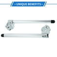 thumbnail image 5 of Unique Bargains 1 Pair Motorcycle Handlebar, 31mm Handle Bar Universal for ATV Durable Aluminum Alloy Silver Tone, 5 of 6