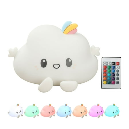 

Baby Night Light Portable Cute Little Clouds Silicone Creative Bedroom Decoration Durable Rechargeable Gift Lamp
