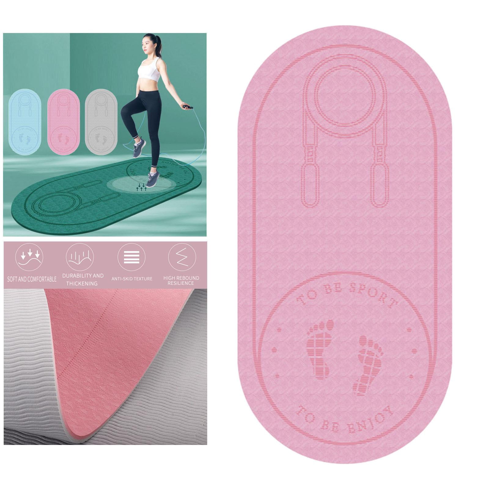 funtasica Anti- Exercise Mat Soundproof Absorption High Density Shock Absortion Indoor Fitness Work Out Dance Yoga - 1300x610x6mm Pink, 1300x610mm 1400x660mm