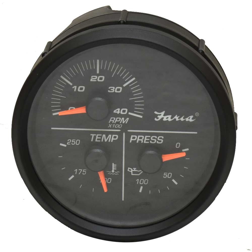 Faria Boat MultiFunction Gauge SG8004A Tachometer Oil 4 1/4 Inch