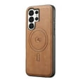 thumbnail image 5 of Magnetic Case for Samsung Galaxy A52 5G Luxury Premium PU Leather [Compatible with MagSafe] Shockproof Slim Anti-Scratch Dust-Proof Lightweight Phone Cover For Samsung Galaxy A52 5G,Brown, 5 of 5