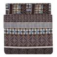 thumbnail image 1 of Juego De Sabanas Queen Size Estampadas De Microfibra De Poliester 4 Piezas Diseño Elegante Amplias Textura Suave, 1 of 5