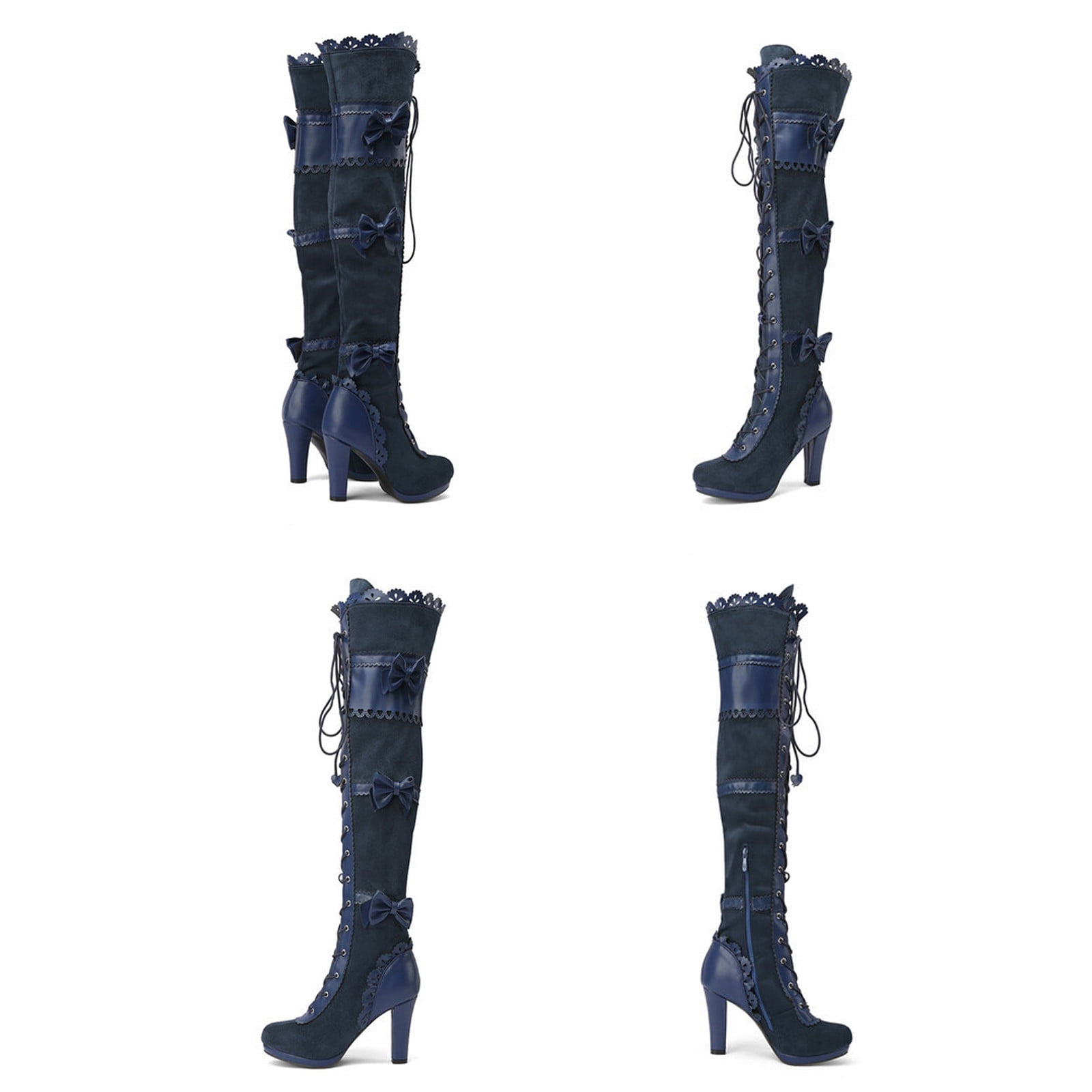 Shldybc Women's Over The Knee Heels Thigh High Boots Women's