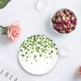 thumbnail image 4 of RYLABLUE Happy St. Patrick's Day Clover Set of 4 Round Coaster for Drinks, Absorbent Ceramic Stone Coasters Cup Mat with Cork Base for Home Kitchen Room Coffee Table Bar Decor, 4 of 5