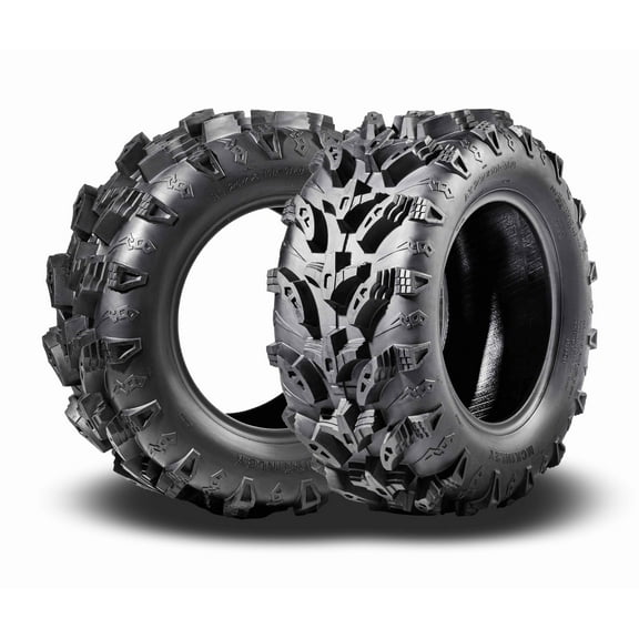 MCKINLEY UTV ATV Tires 27X10-12 6-Ply Super Mud 27X10X12 All Terrain X611, Set 2